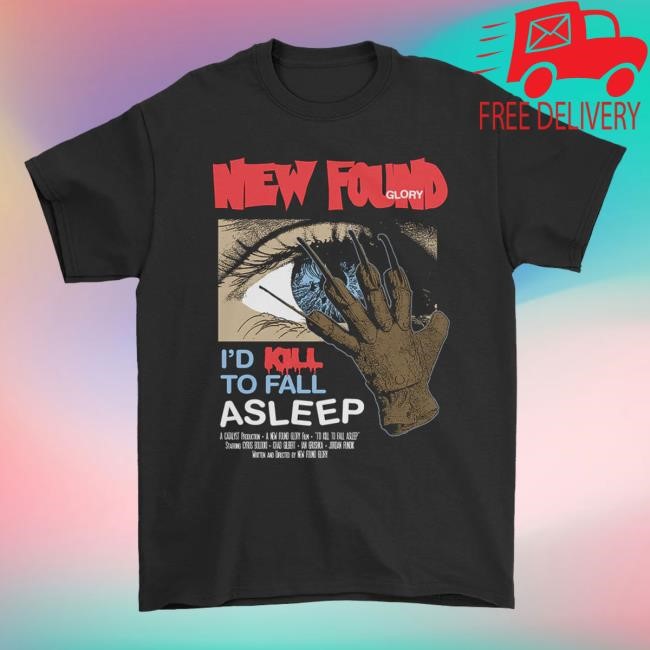 New Found Glory Official Store I'd Kill To Fall Asleep T-Shirt