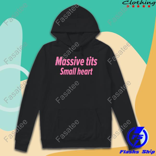 Shopalabeled Massive Tits Small Heart Hooded Sweatshirt