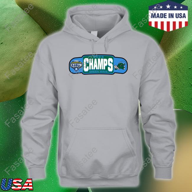 Champions 2023 Green Wave Cotton Bowl Tulane Green Wave T-Shirt