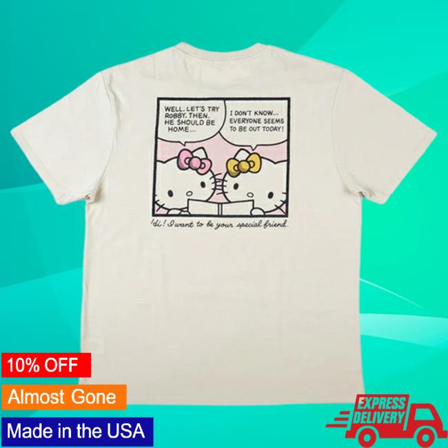 Official Sanrio Apparel Clothing Merch Store Shop Hello Kitty & Mimmy Relaxed T Shirt