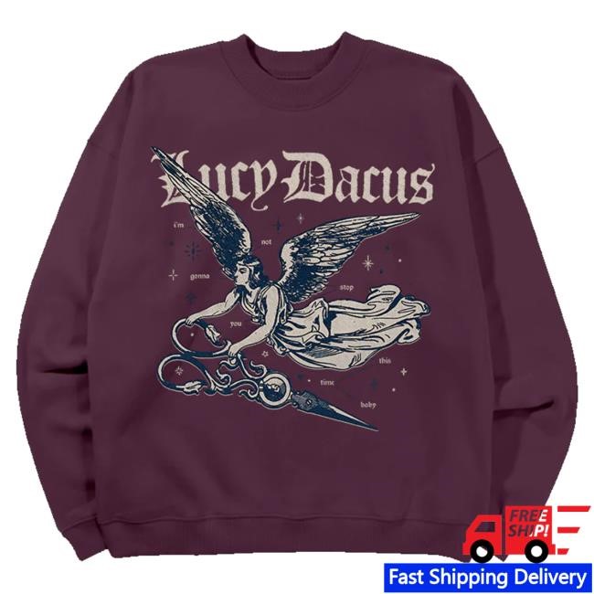 Trending Lucy Dacus Merch Store Angel Scissors Crewneck Sweatshirt