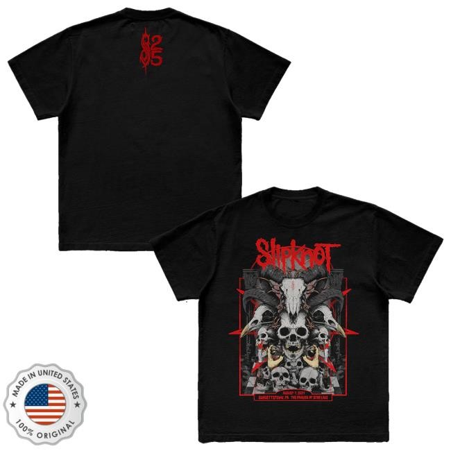 Slipknot Merch Store 2024 Tour Burgettstown Tee Shirt