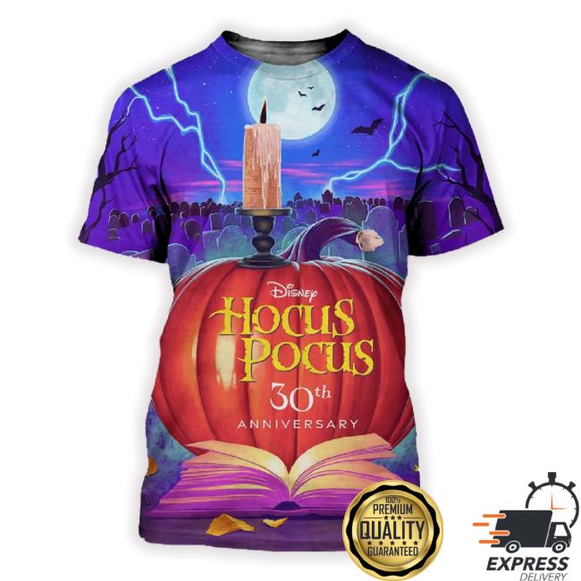 Hocus Pocus 30Th Anniversary On Disney Plus Halloween 2023 3D Classic Shirt