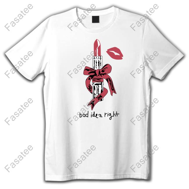 Bad Idea Right Lipstick Tee Shirts