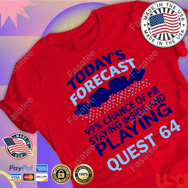 Today’S Forecast 99 Percent Chance Of Me Staying Inside And Playing Quest 64 Tank Top