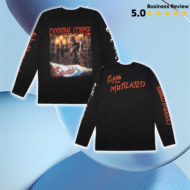 Twisted Thread Merch Cannibal Corpse Tomb Of The Mutilated Black Long Sleeve