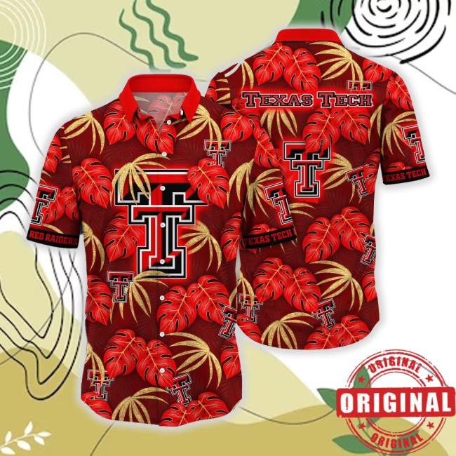 Official Texas Tech Red Raiders Ncaa Hawaiian Shirt Warm Breezes Aloha Shirts