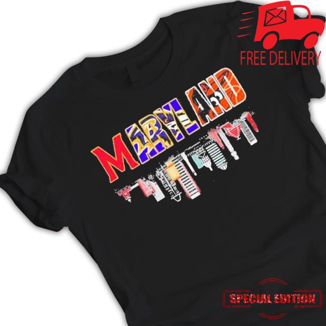 Maryland Baltimore Orioles Ravens Washington Commanders Skyline Shirt Maryland Baltimore Orioles Ravens Washington Commanders Skyline Shirt