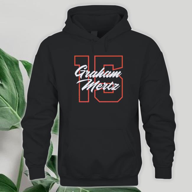 Premium Graham Mertz College Script Number shirt Premium Graham Mertz College Script Number Sweatshirt