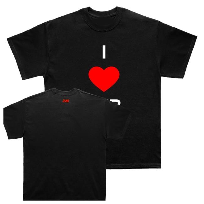 Joey Valence & Brae Merch Shop Store I Love Jvb Black New Shirt