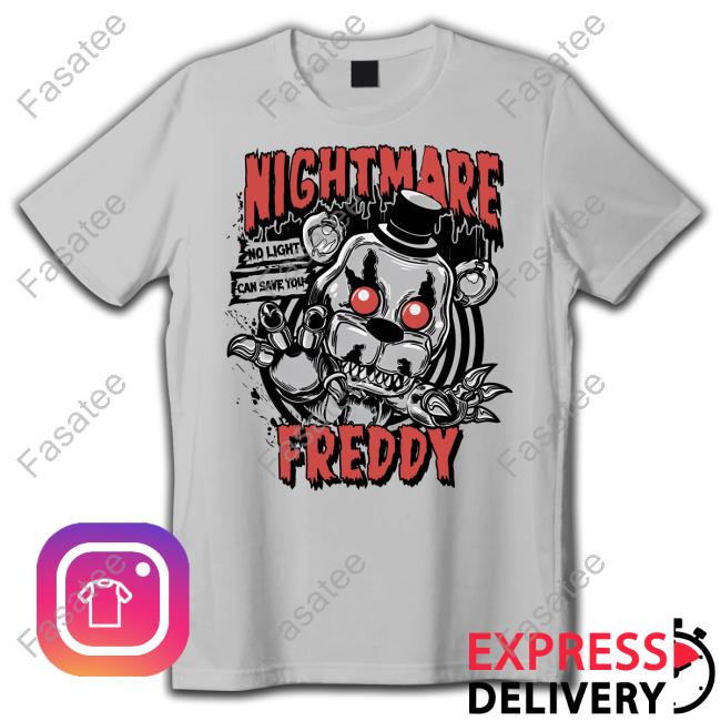 JonnyBlox Nightmare Freddy Glow In The Dark Five Nights At Freddy's Sweatshirt