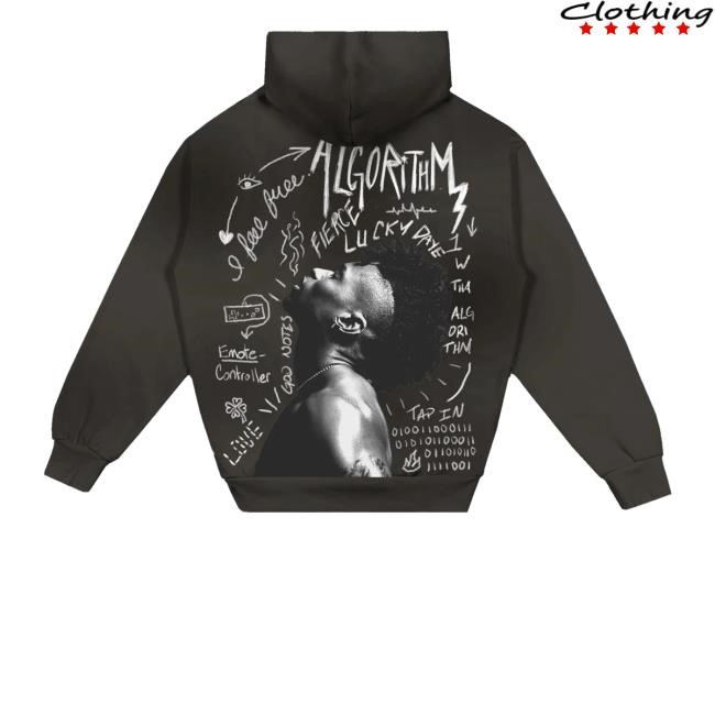 Lucky Daye Algorithm Sketched Portrait T-Shirt, Hoodie, Tank Top, Sweater And Long Sleeve T-Shirt