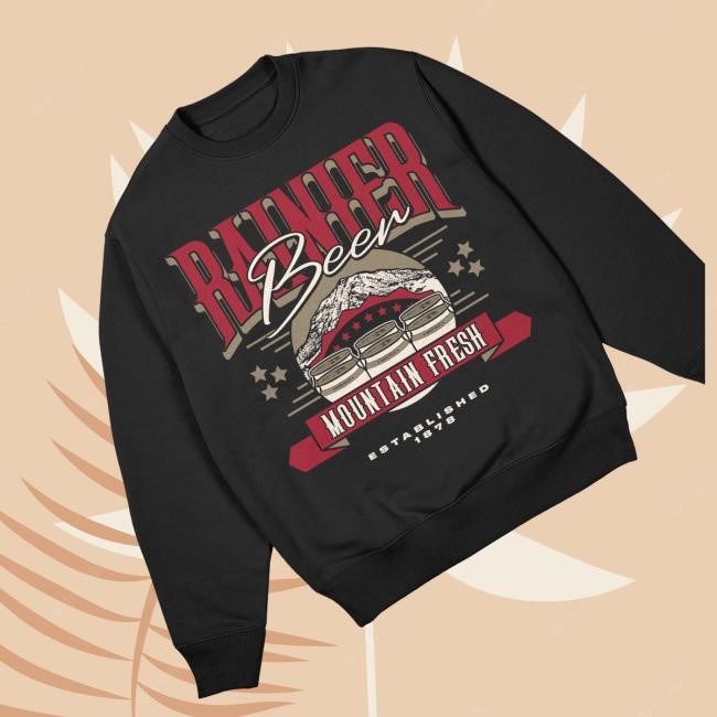 Rainier Brewing Company Peaks & Pints Black Sweatshirt