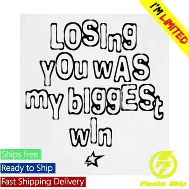 Lonely Hearts Club Merch Store Losing You Was My Biggest Win Premium Shirt