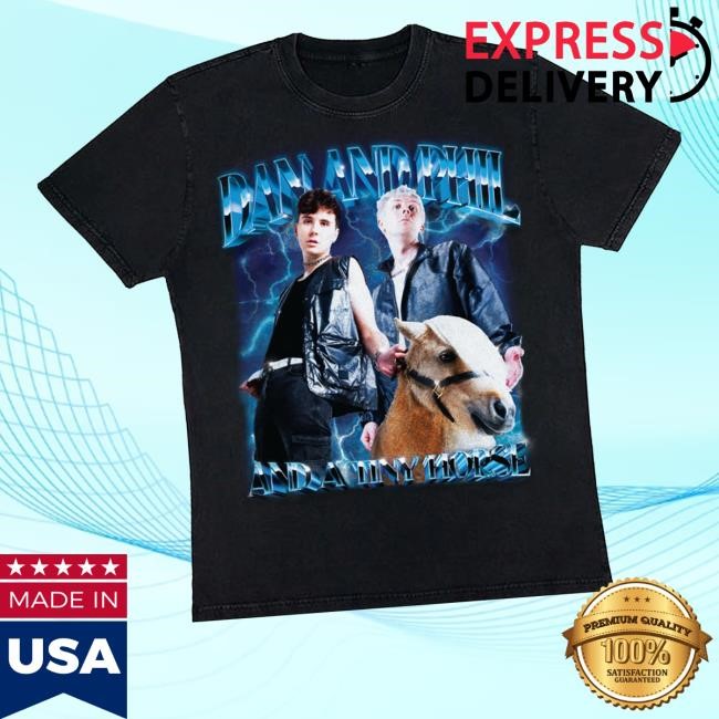 Dan And Phil And A Tiny Horse Metal Long Sleeve Shirt Dan & Phil Shop Horse Metal