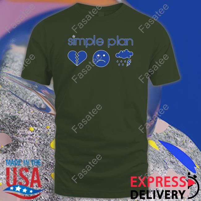 Simple Plan Vintage 3 Icon Logo Shirts
