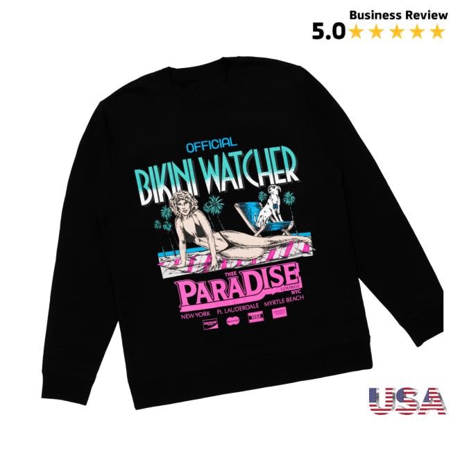 Trending Dover Street Market Merch Store Paradise Bikini Watcher Hooded Sweatshirt