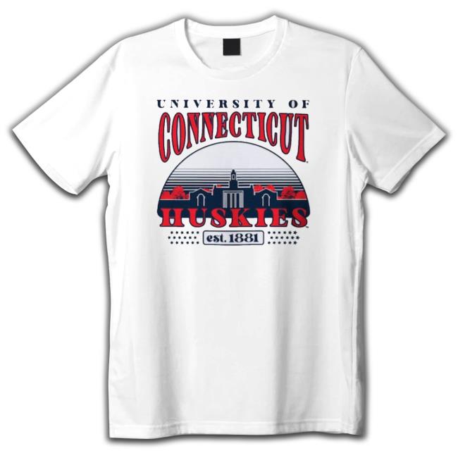 Men’S Uscape Gray University Of Connecticut Huskies Garment Wash Long Sleeve Shirt