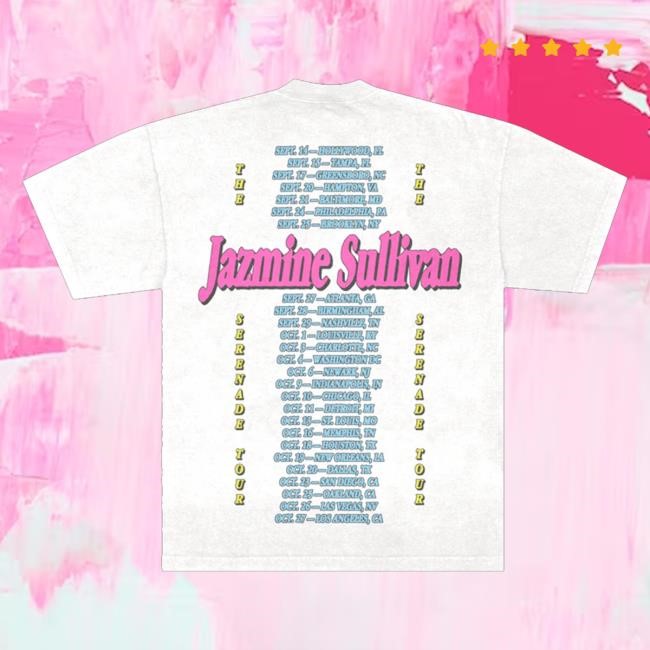 Jazmine Sullivan Music Merch The Serenade Tour 2024 Sweatshirt