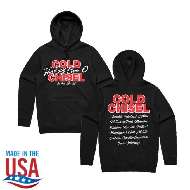 Coldchisel Merch Store Shop Cold Chisel Big 50 Black Hoodie
