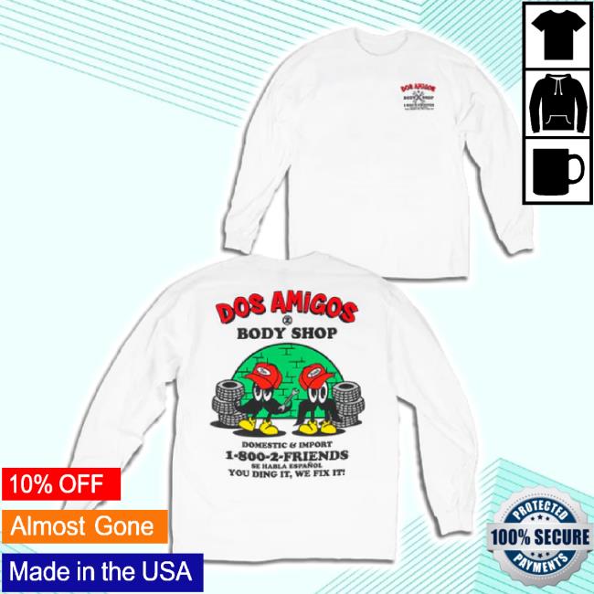 Original Dos Amigos Hoodie Sweatshirt Two Friends Music Shop