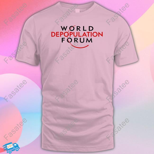 Liz Churchill Wearing World Depopulation Forum Sweatshirt World Depopulation Forum T Shirt
