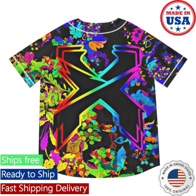 Trending Excision Psychedelic Flower Design Rave Baseball Jersey Classic Shirt Edm Clothing Store Merch Shop