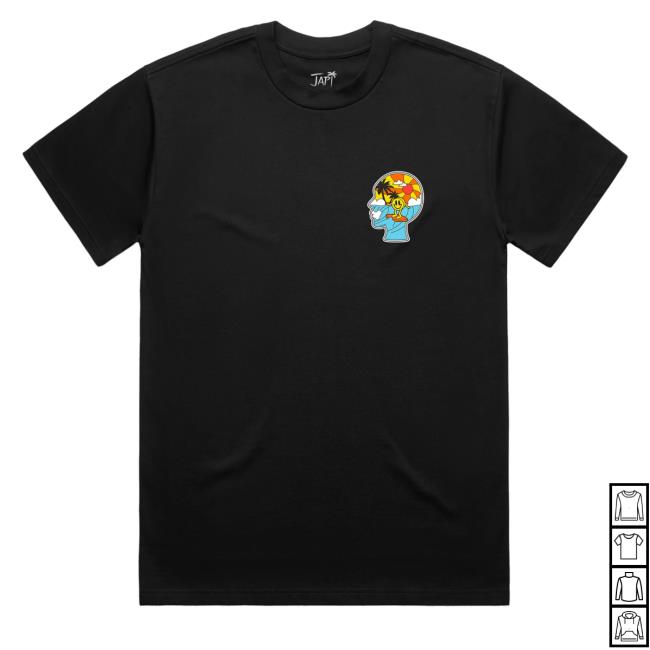 Official Japinoworries Escape To Japiness Over Size Hoodied Sweatshirt