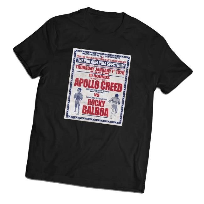 Sly Stallone Shop Rocky I Vintage Fight Poster T-Shirt