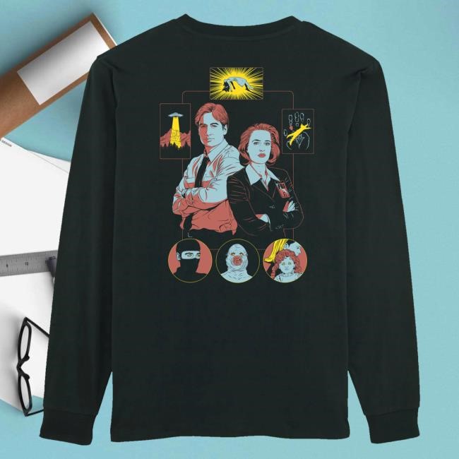 Official Family Store Uk Store Merch Pre-Order X Files T-Shirt By Louise Pomeroy Long-Sleeve Tee Shirt