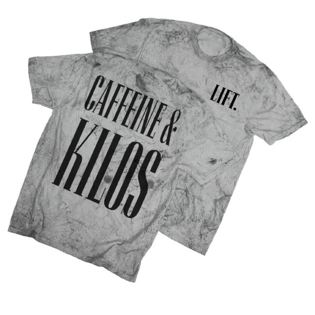 Caffeine And Kilos Merch Grit Tank Top Tie Dye Black