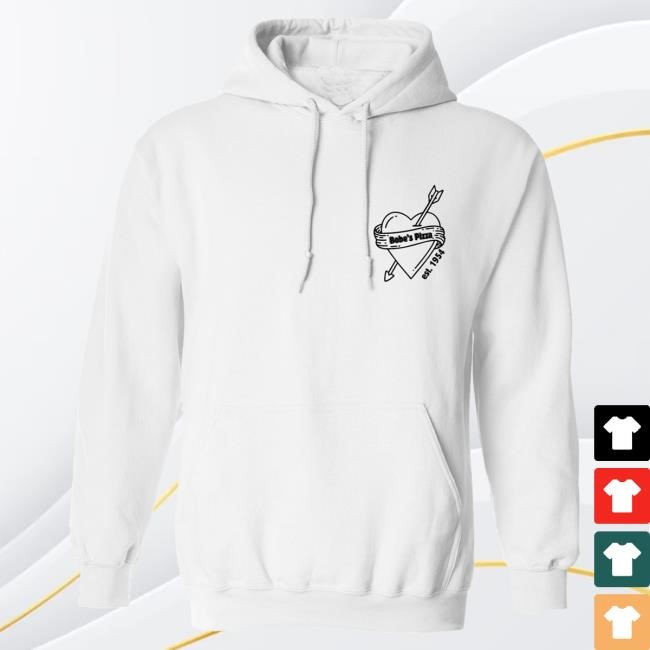 Bobe's Pizza Merch Store Bobe's White Sweatshirt