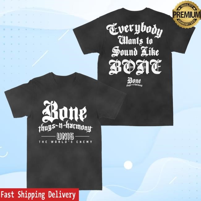 Official Bone Thugs N Harmony Merch Sound Like Vintage Black Shirt