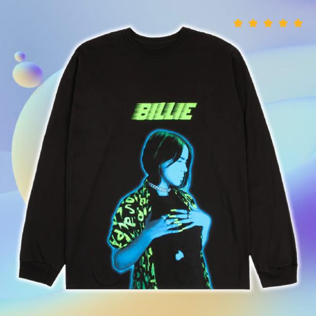 Original Billie Eilish Merch Store Neon Photo T-Shirt Billieeilish Shop