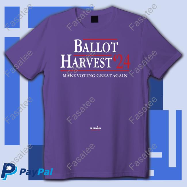 Freedom Speaks Up Merch Ballot Harvest 24 Make Voting Great Again Hoodie