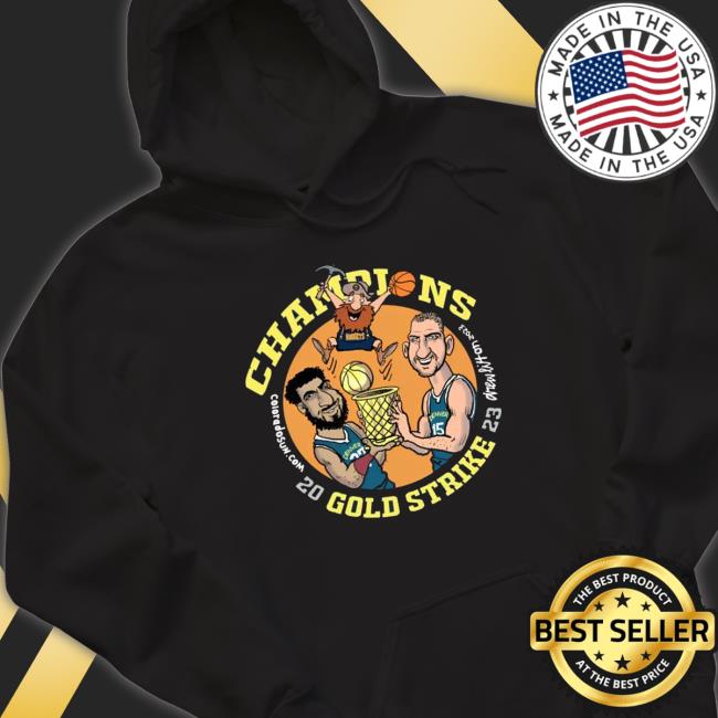 Denver Nuggets Gold Strike 2023 Champions Hoodie