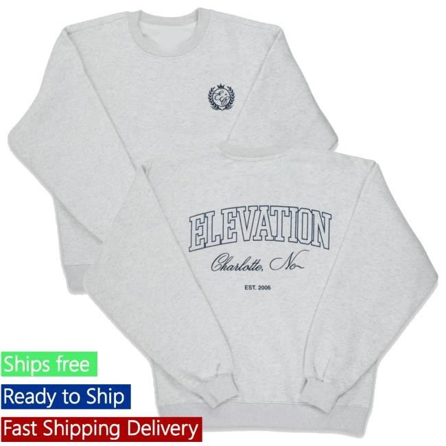 Elevation Church Merch Store Grey Ec Crest Shirt, Hoodie, Sweatshirt