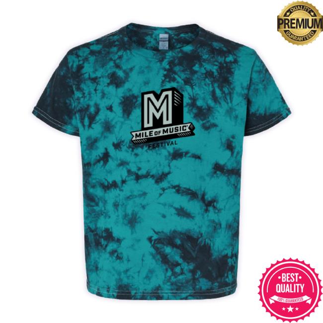 Official Mile Of Music Festival Merch Store Youth "M Logo" Tie-Dye Long Sleeve Tee Mileofmusic Shop