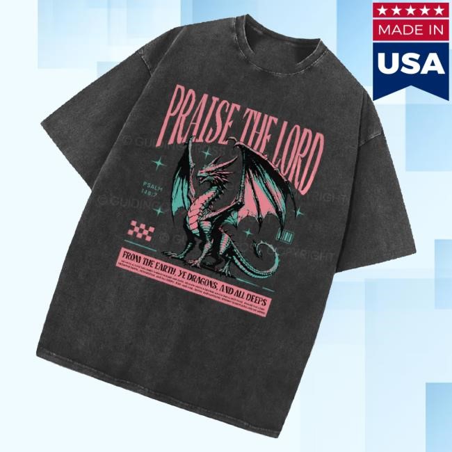 Trending Guidingcross Merch Praise The Lord Christian Washed Sweaters