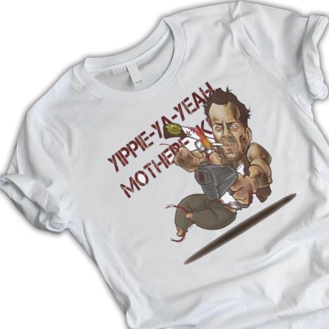 Premium John Mcclane Die Hard Funny Cartoon Art Tee Shirt