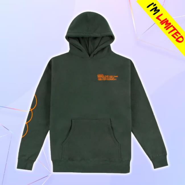 Official Mac Millers Website Merch Store Take A Little Time Heavyweight Green Hoodie Macmillerswebsite Shop