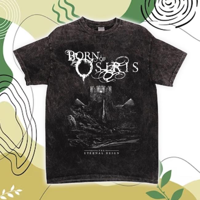 Trending Sumerian Merch Store Born Of Osiris - "Eternal Reign" Album Art Mineral Wash Long Sleeve Tee Sumerianmerch Shop