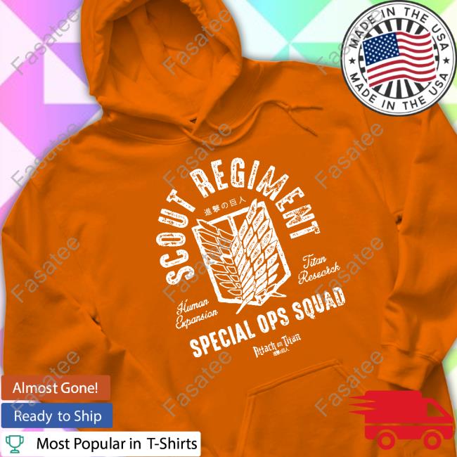Kevín Wearing Scout Regiment Special Ops Squad Long Sleeved T-Shirt