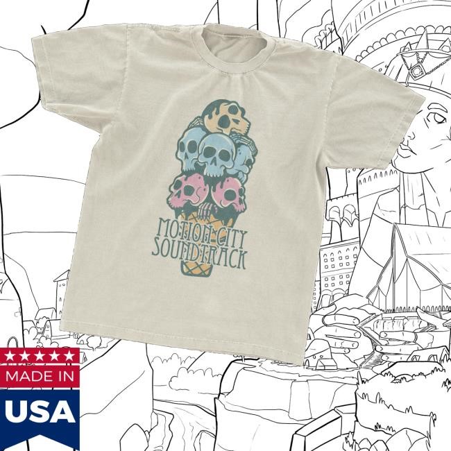 Motion City Soundtrack Merch Skulls Sweatshirt