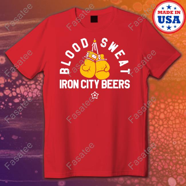 Blood Sweat Iron City Beers Tee Shirt