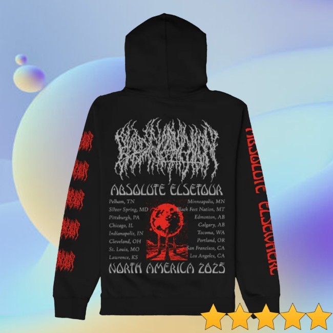 Blood Incantation Merch Store Absolute Elsetour Summer 2025 Tank Top