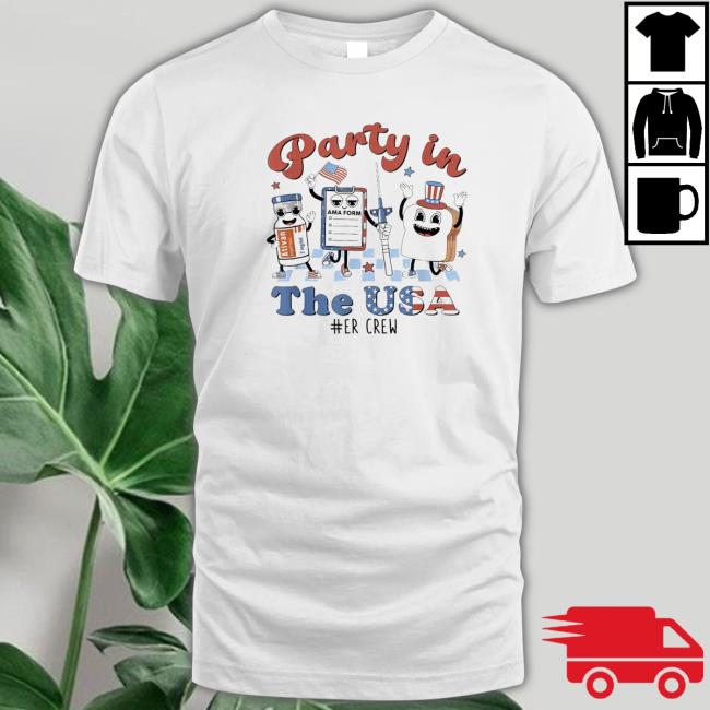 Official 4Th Of July Er Nurse Party In The Usa Emergency Room shirt, hoodie, tank top, sweater and long sleeve t-shirt