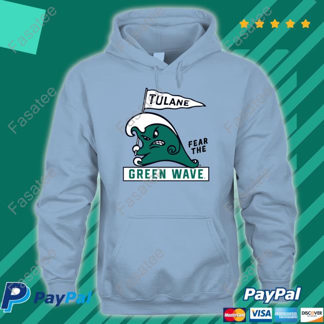 Tulaneathletics Tulane Fear The Green Wave Homefield Merch Long Sleeve T Shirt
