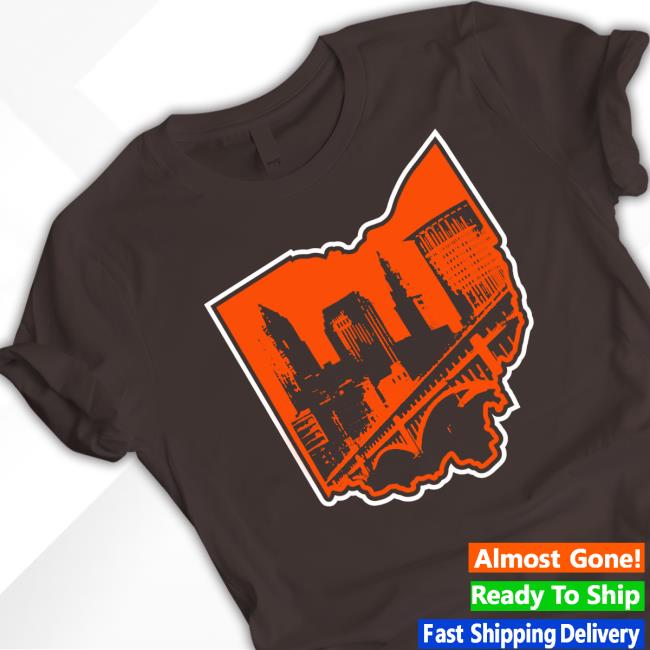 Official Where I'm From Cleveland State Sky Brown Shirt