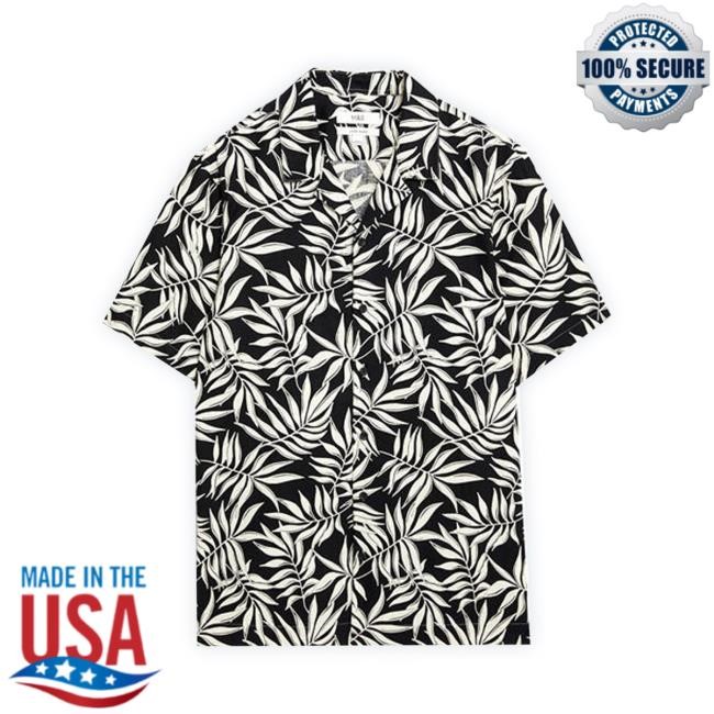 Easy Iron Linen Blend Hawaiian Printed Funny Shirt